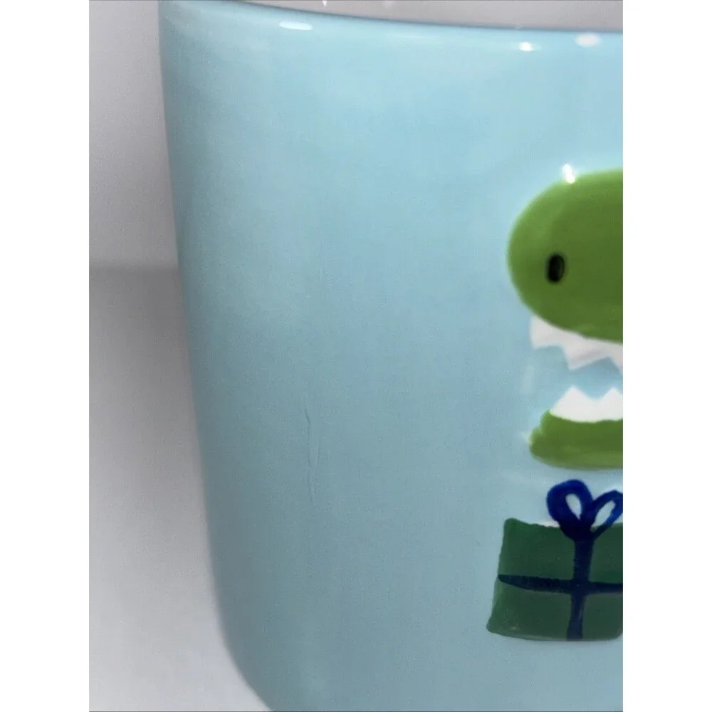 Target Bullseye T-Rex Dinosaur Christmas Coffee Tea Mug Cup 2023 GUC